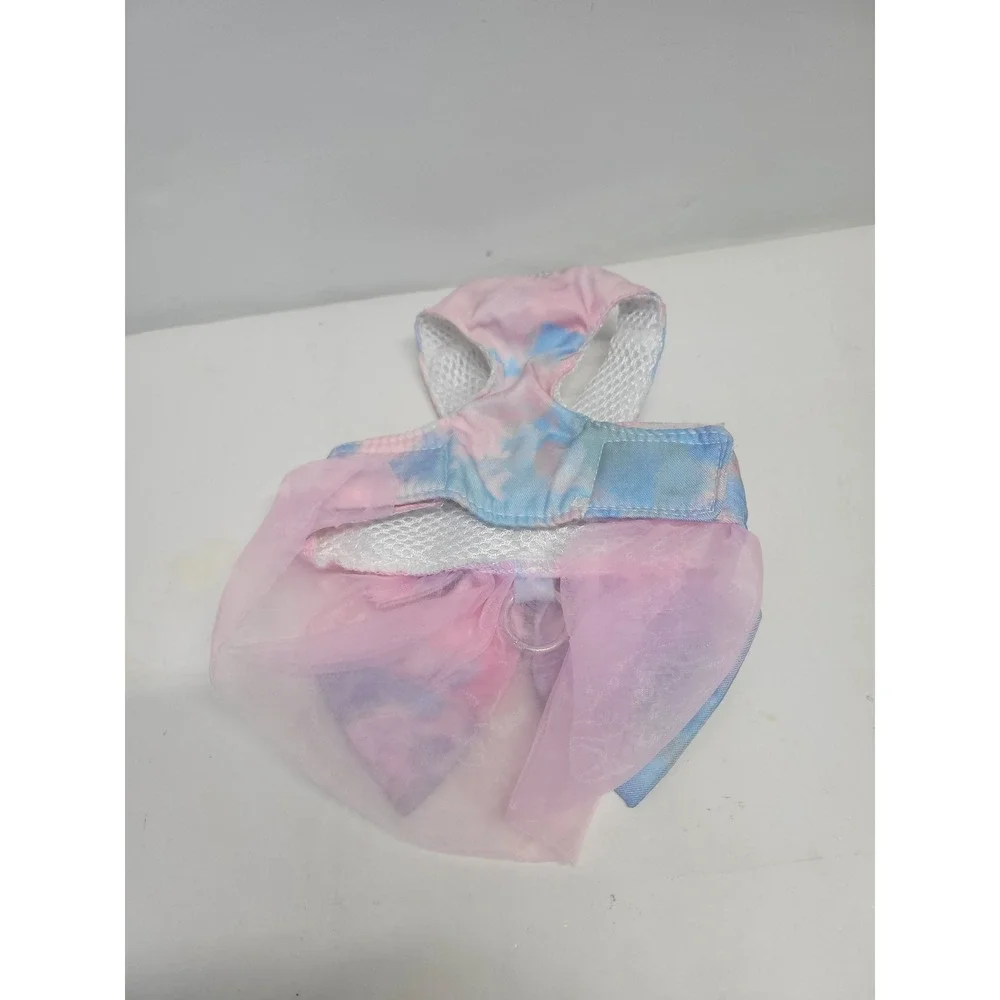 Dog or cat mulyi color bow dress pet‎ apparel sz s
